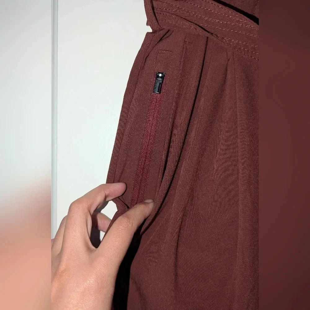 Maroon Paperboy Pant Athleta Size 12 Skyline Pant II - Picture 4 of 5